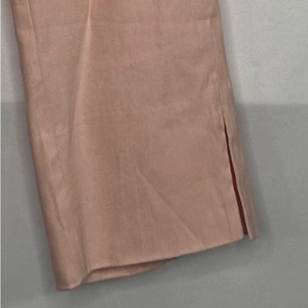 J. Jill Peach Pink Linen Stretch Slim Leg Elastic Waist Crop Pants Size 1X - Picture 5 of 8